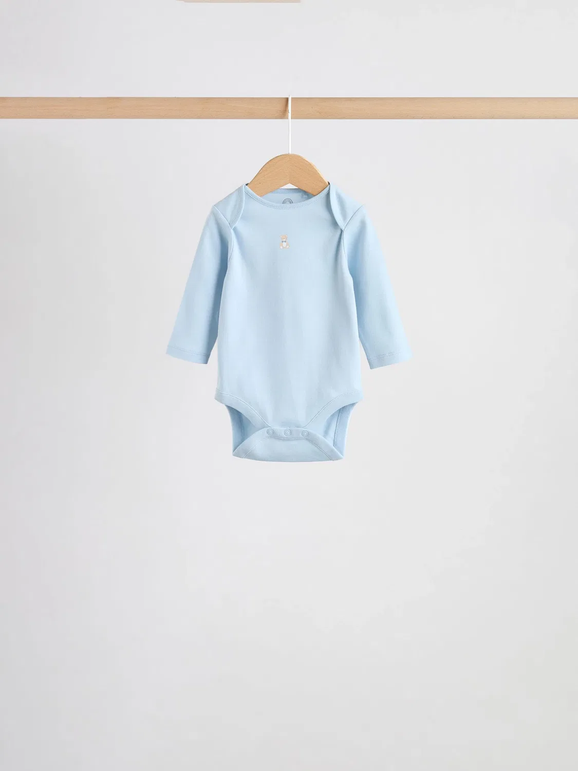 Комплект боди с длинным рукавом, 5 штук, Baby Bear Next, синий — фото 4