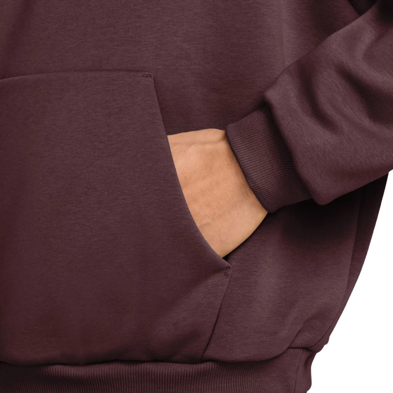 Мужская толстовка TF SI Brsh Pullover Nike, цвет White/Maroon — фото 3