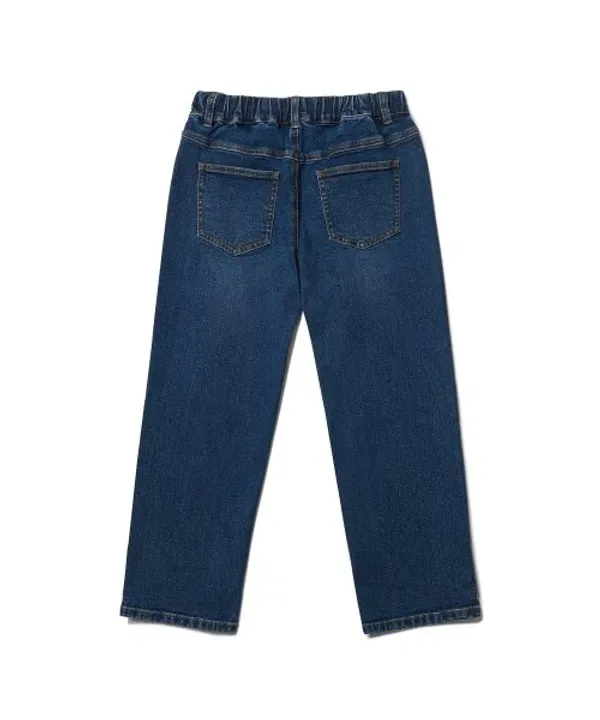 Джинсы прямого кроя на резинке, Musinsa Standard Kids, Medium Indigo — фото 3