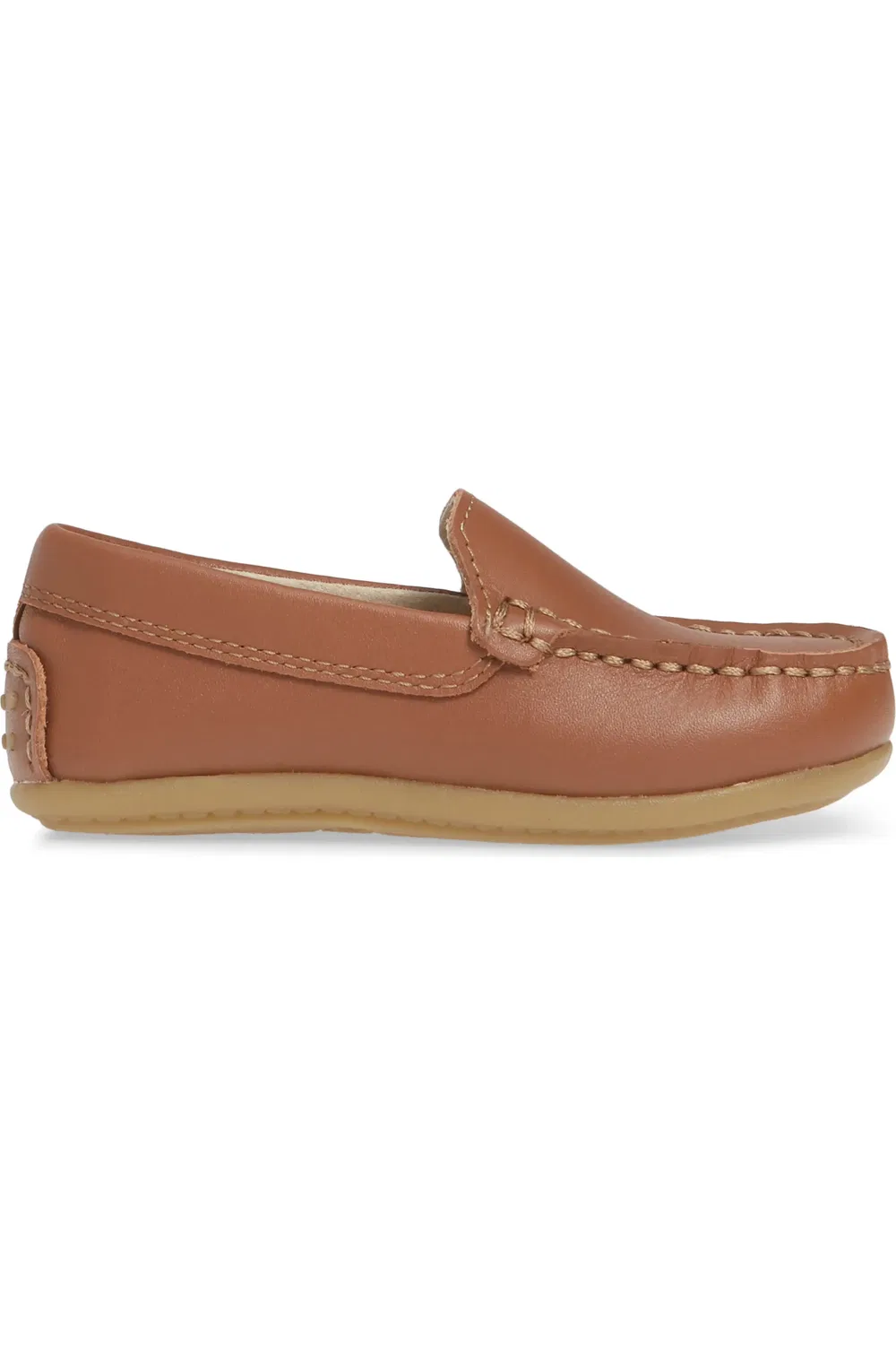 Детские туфли лоферы с мыском мокасин Brooklyn Moc Toe Footmates, Chestnut — фото 3