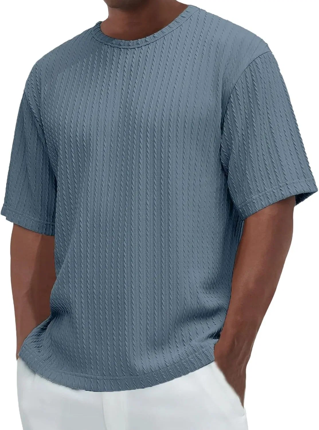Мужская футболка свободного кроя Textured, Navy