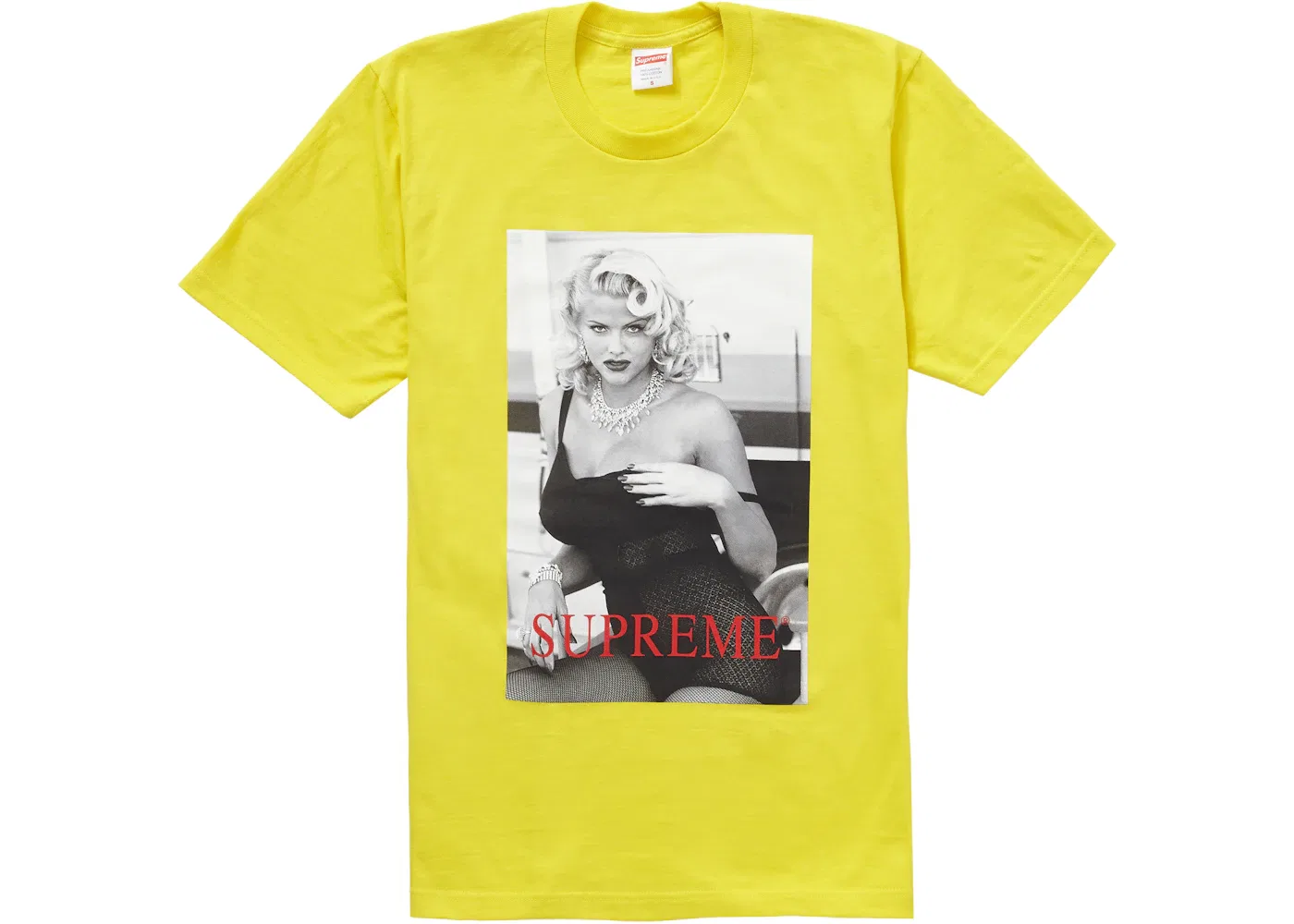 Мужская футболка с принтом Supreme Tee, Lemon