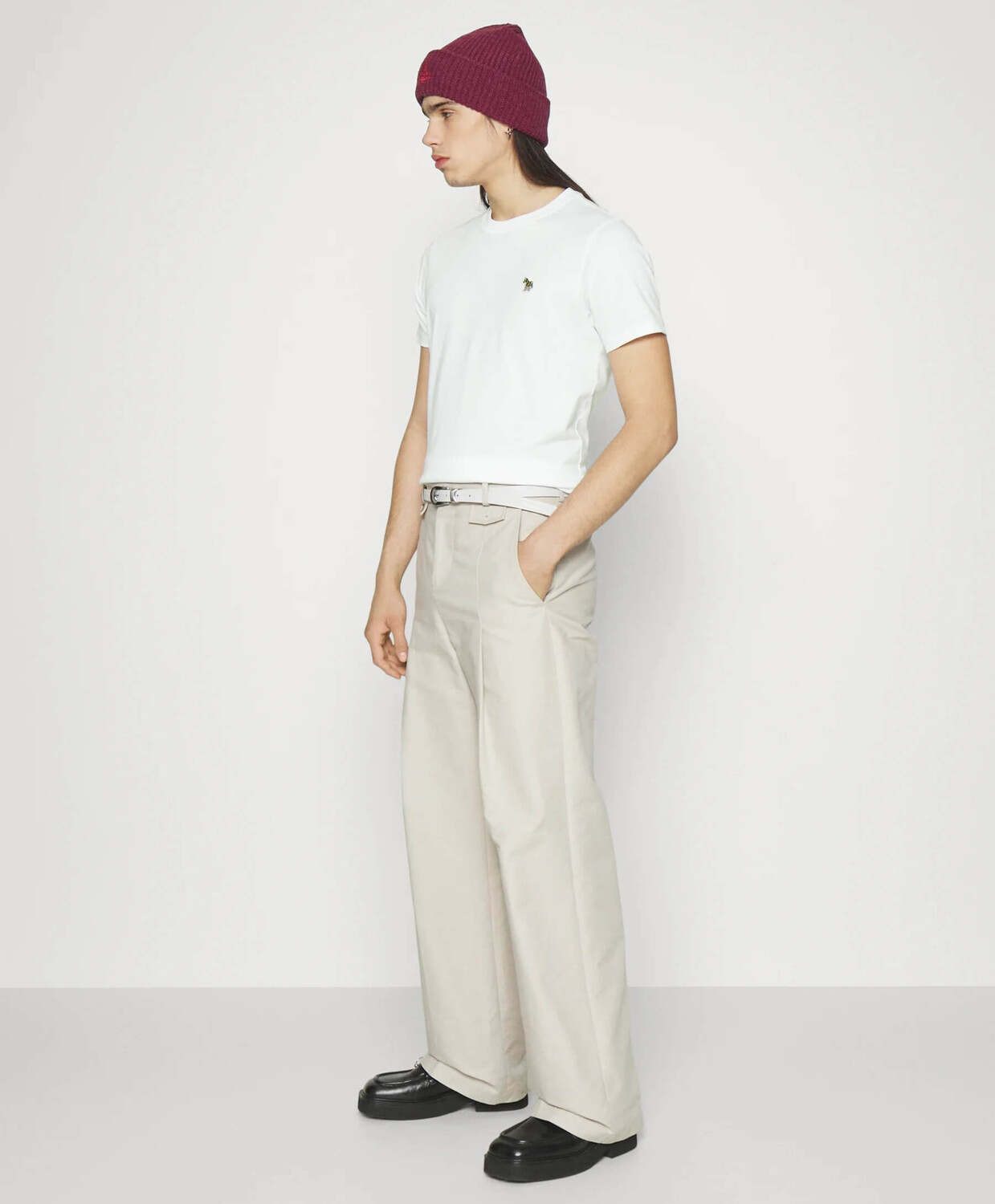 Базовая футболка PS Paul Smith Zebra Slim Fit, белый — фото 3