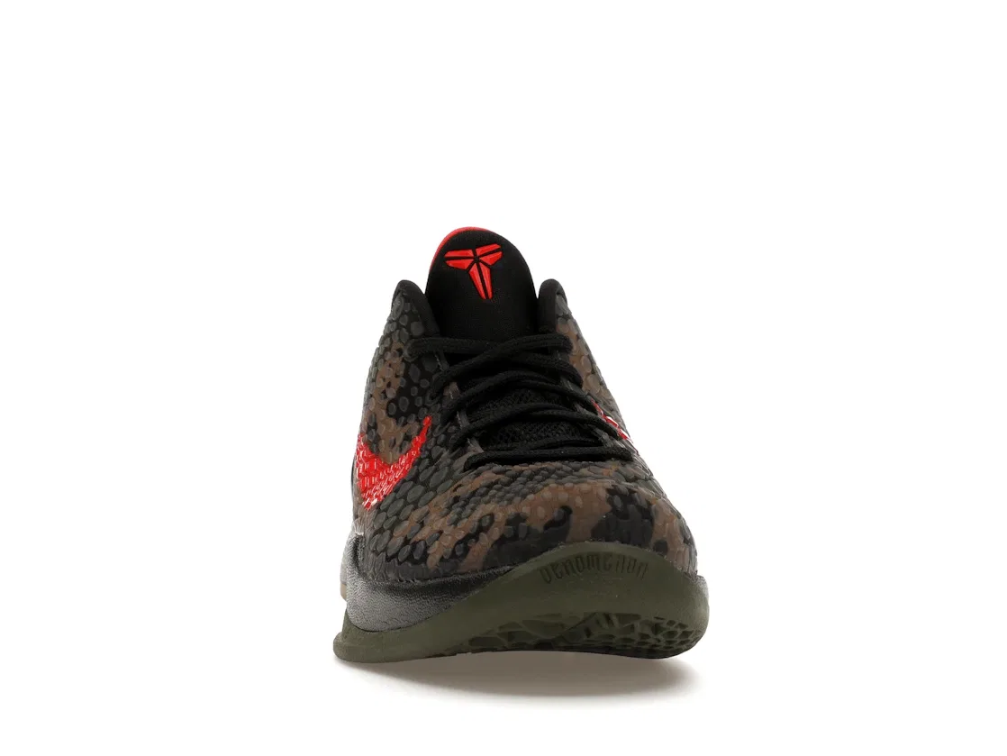 Детские кроссовки для активного спорта Nike Kobe 6 Protro Nike, Black/Crimson-Bog Green-Khaki — фото 2