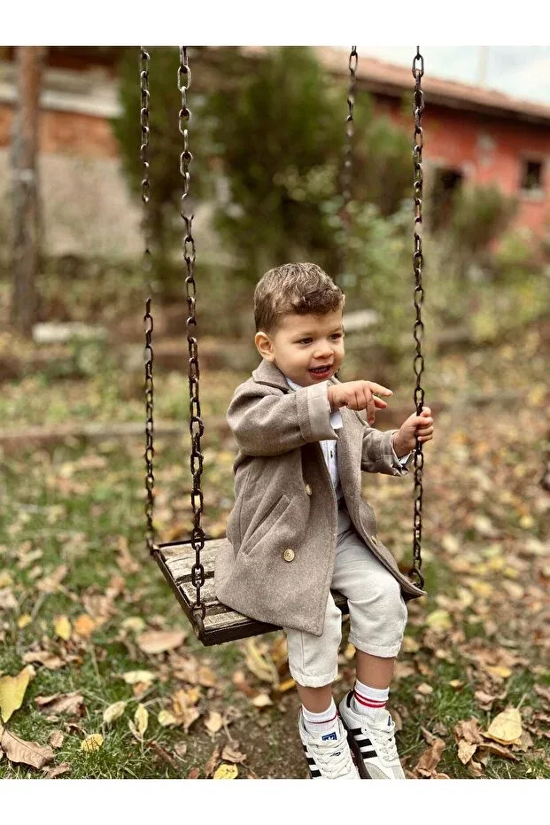 Детское пальто для девочек с длинным рукавом Favorimkids, Smoked
