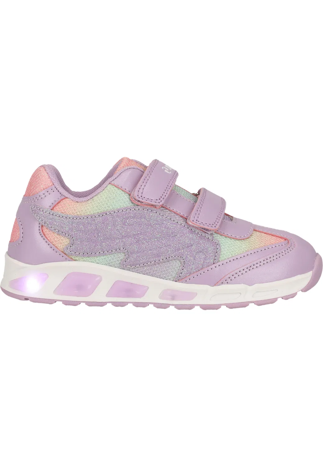 Детские кроссовки с блестками Roseau Girl Zigzag, Fliederrosa — фото 3