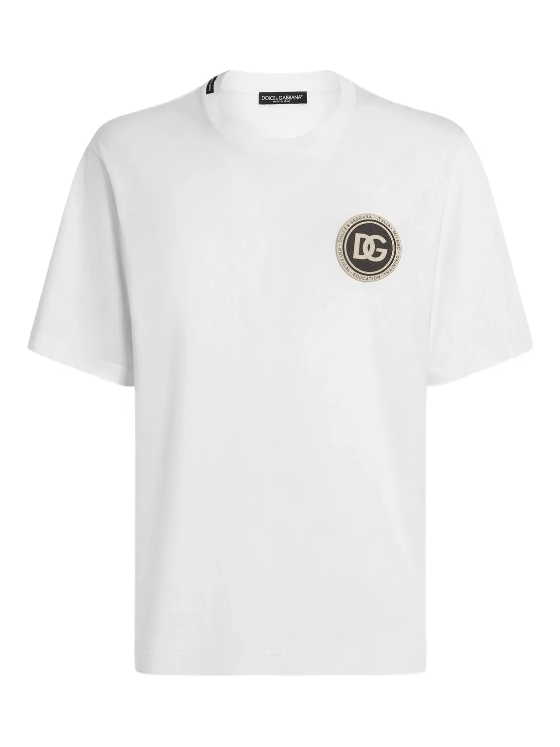 Футболка с нашивкой белая Dolce & Gabbana, белый