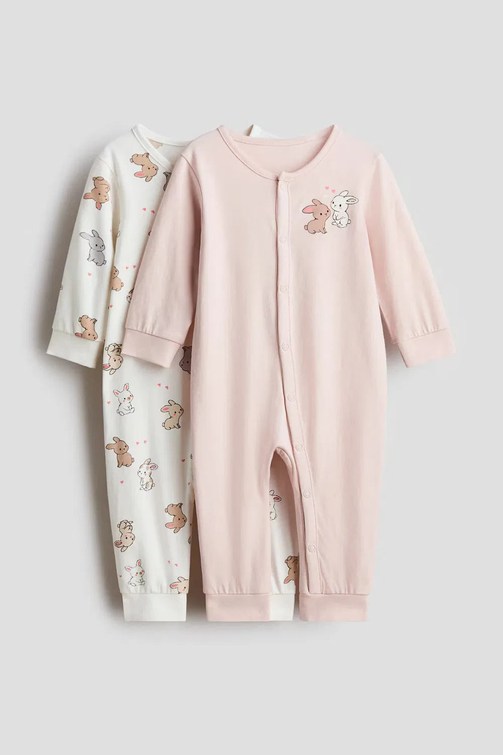 Комплект из 2 хлопковых пижам H&M, Hellrosa/Häschen