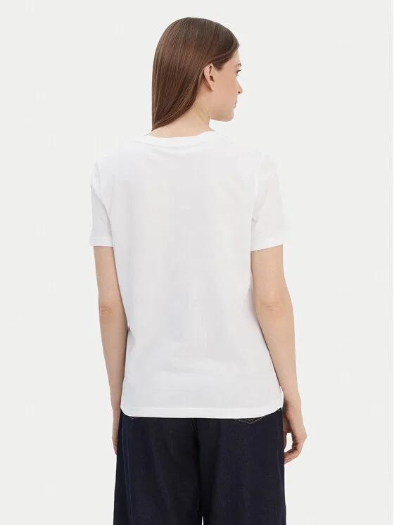 Футболка regular fit Logo Tommy Hilfiger, белый — фото 3