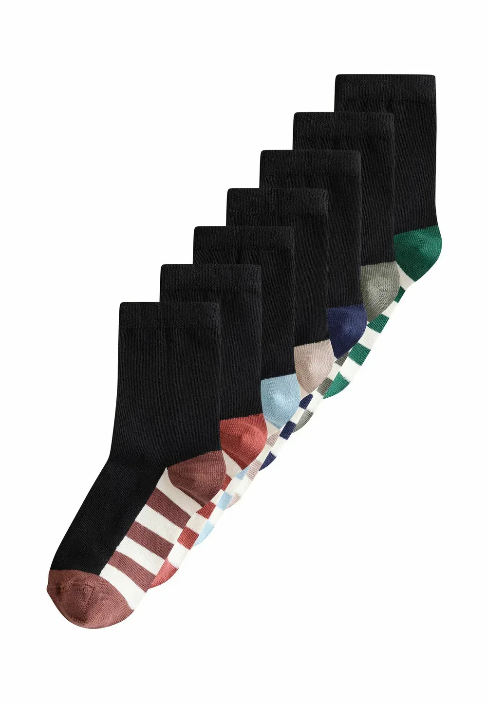 7 пар носков Next, Black Stripe
