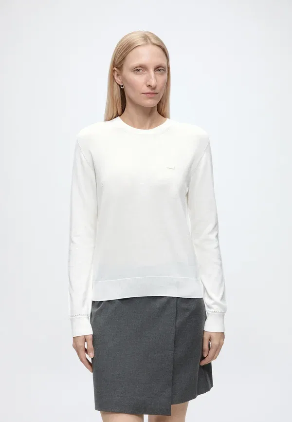 Джемпер Lacoste Классический, Однотонный, Темно-синий