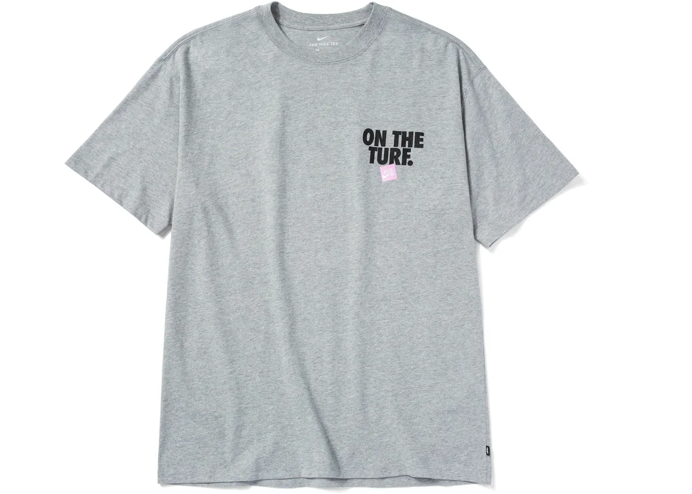 Мужская футболка с принтом Nike SB Born X Raised On The Turf Tee Nike, Heather Grey — фото 2