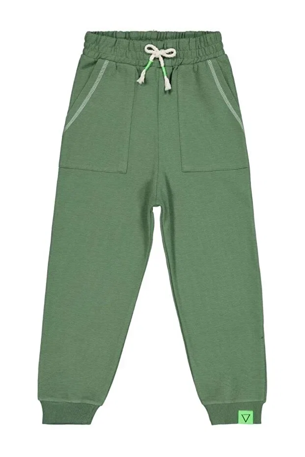 Детские спортивные штаны для мальчиков с принтом Again Printed Civil Boys, Green