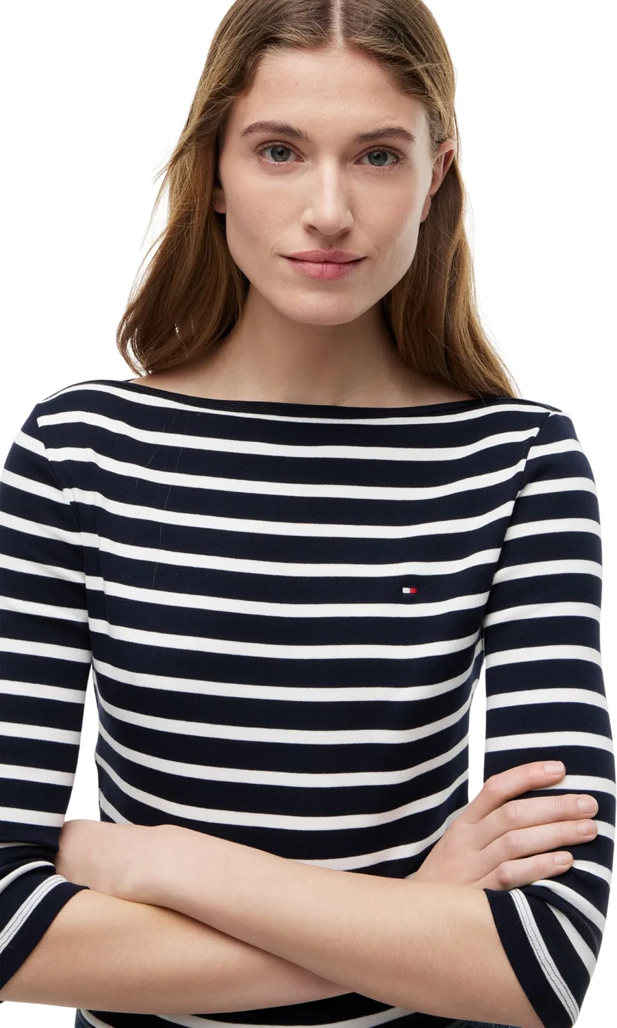 Женская футболка с длинным рукавом New Cody Slim Boat Neck Tommy Hilfiger, Colour: Blue — фото 4