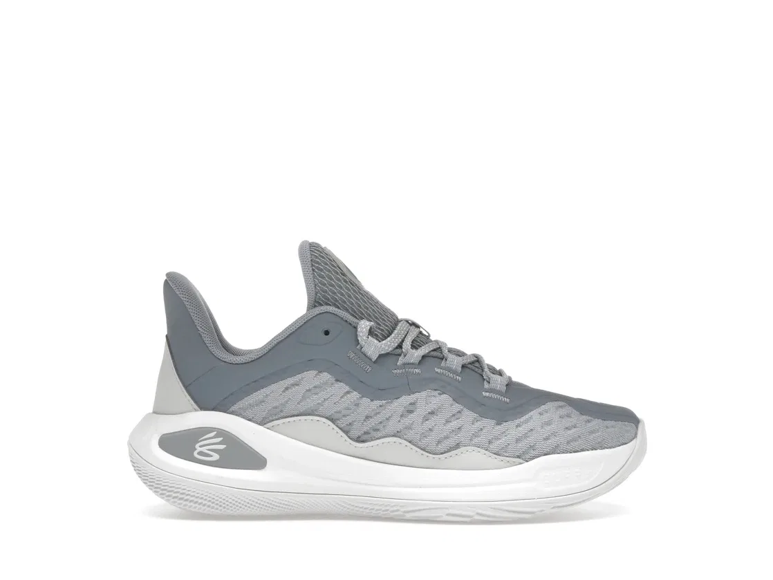 Детские кроссовки для мальчиков высокие Under Armour Curry 11, White/White Clay/Steel
