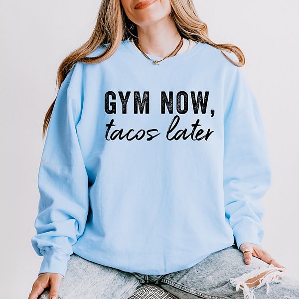 

Легкий свитшот с эффектом поношенности Gym now tacos later Simply Sage Market, Hydrangea, Зеленый, Легкий свитшот с эффектом поношенности Gym now tacos later Simply Sage Market, Hydrangea