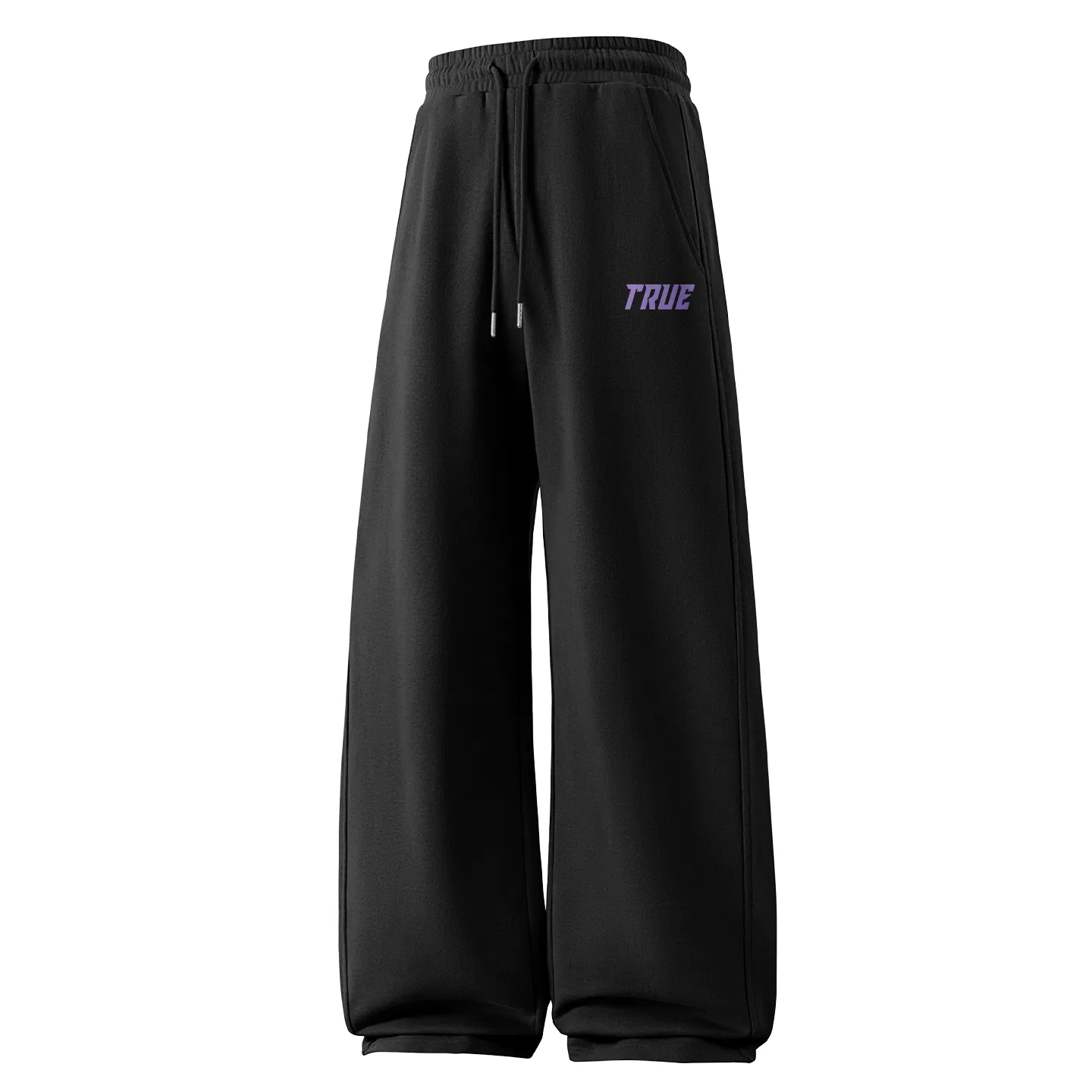Детские штаны свободного кроя Mystic Purple Future Pants Logo MINISO, Black