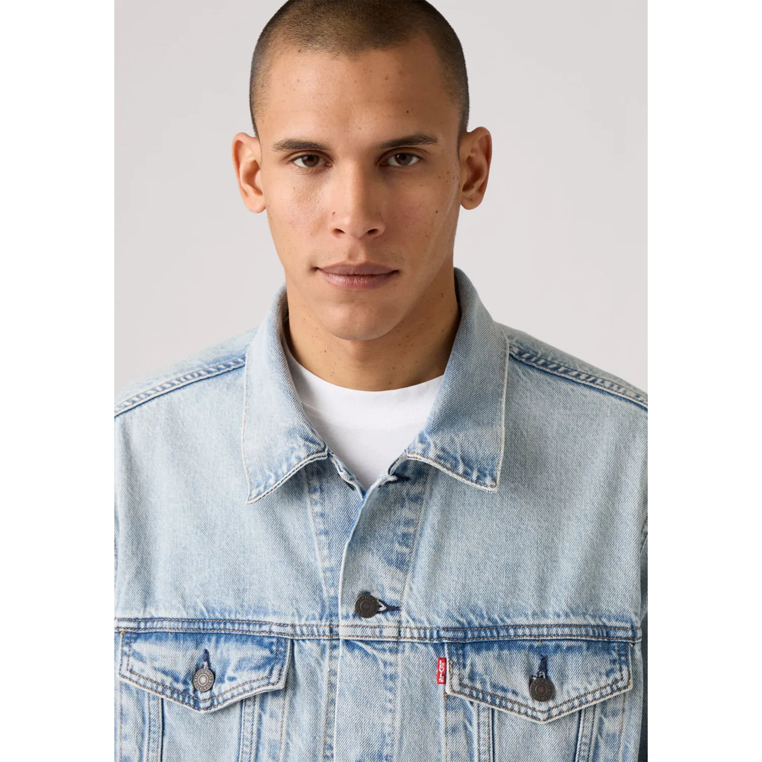 Мужская джинсовая куртка свободного кроя New Relaxed Fit Truck Levi's, Brightside Trk — фото 4