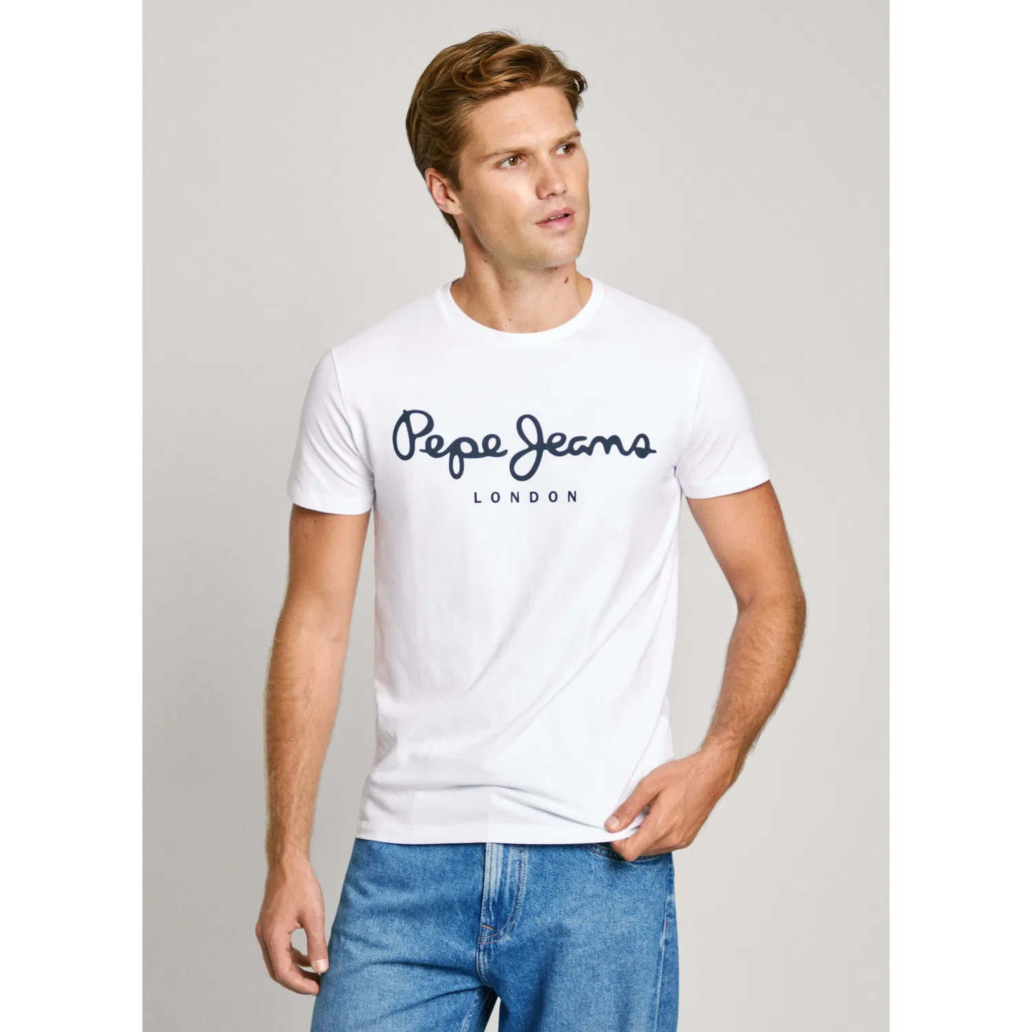 Детская футболка с принтом Pepe Jeans, White