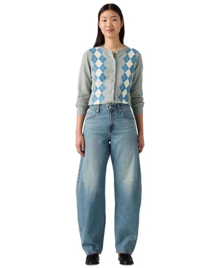 Джинсы-бабочка с широкой штаниной Levi's, Easy Days Barrel — фото 2