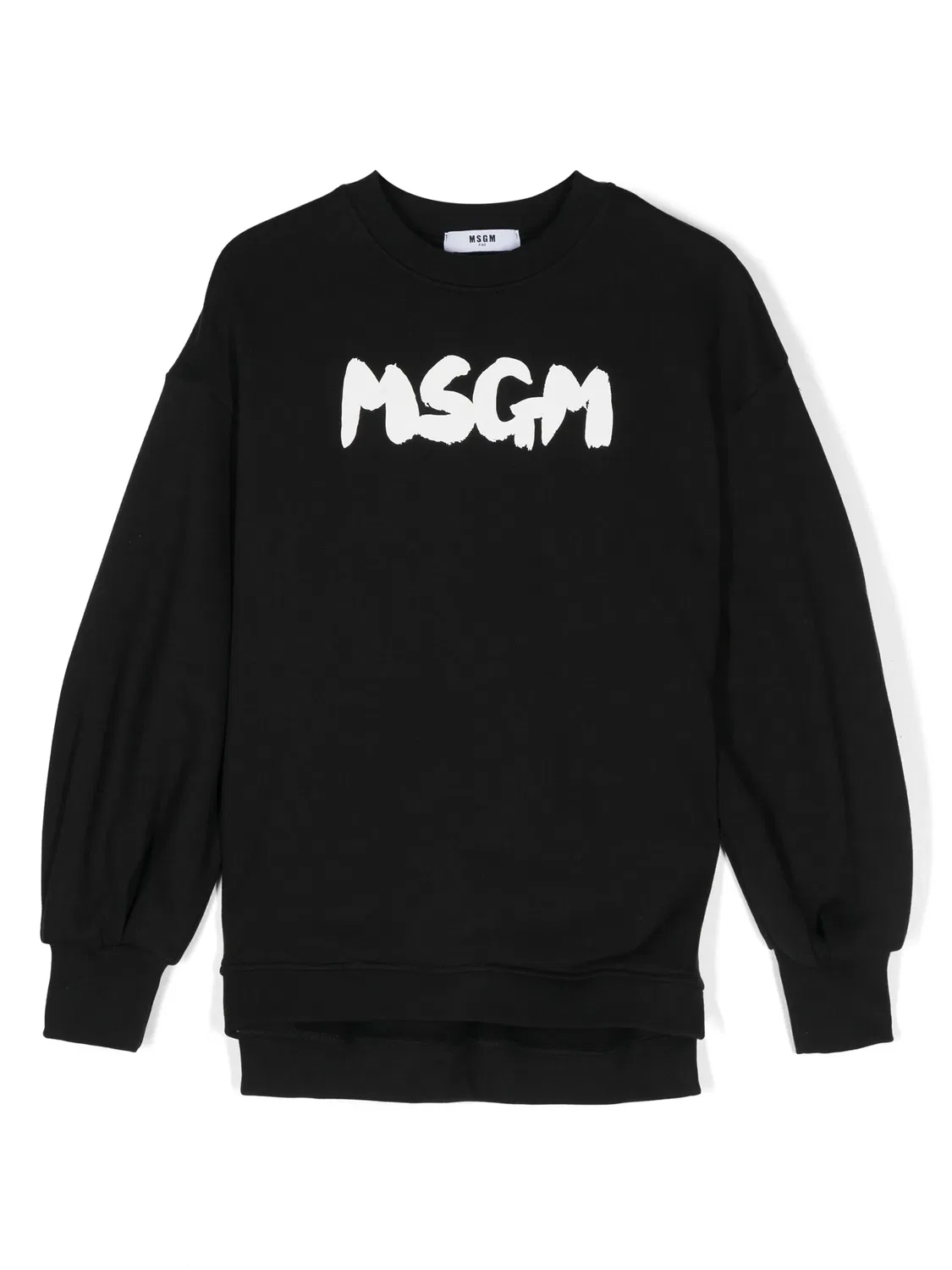 Хлопковый свитшот с логотипом MSGM, черный