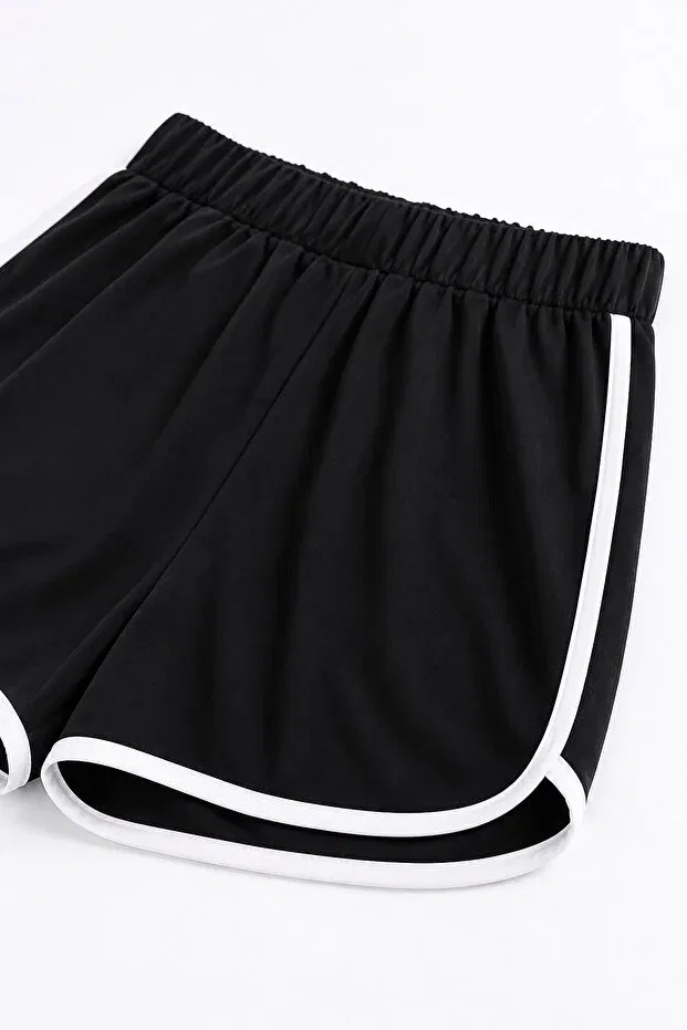 Детские шорты для девочек хлопковые Basics C.C.L. Coccolin Kids Baby Clup, Black — фото 2