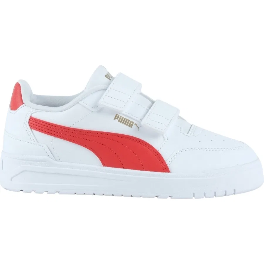 Кроссовки детские с шнуровкой Puma Shuffle Downtown, Белый