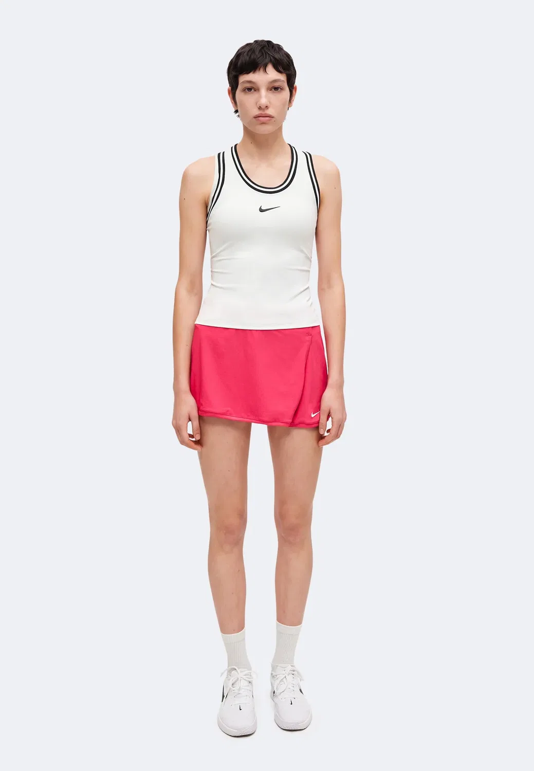 Slam tank uso - top Nike Performance, White/Black — фото 2