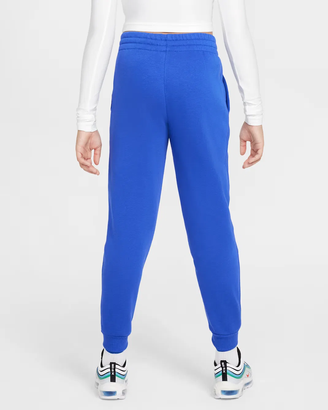Детские спортивные штаны Nike Sportswear Club Fleece, Game Royal/White — фото 2
