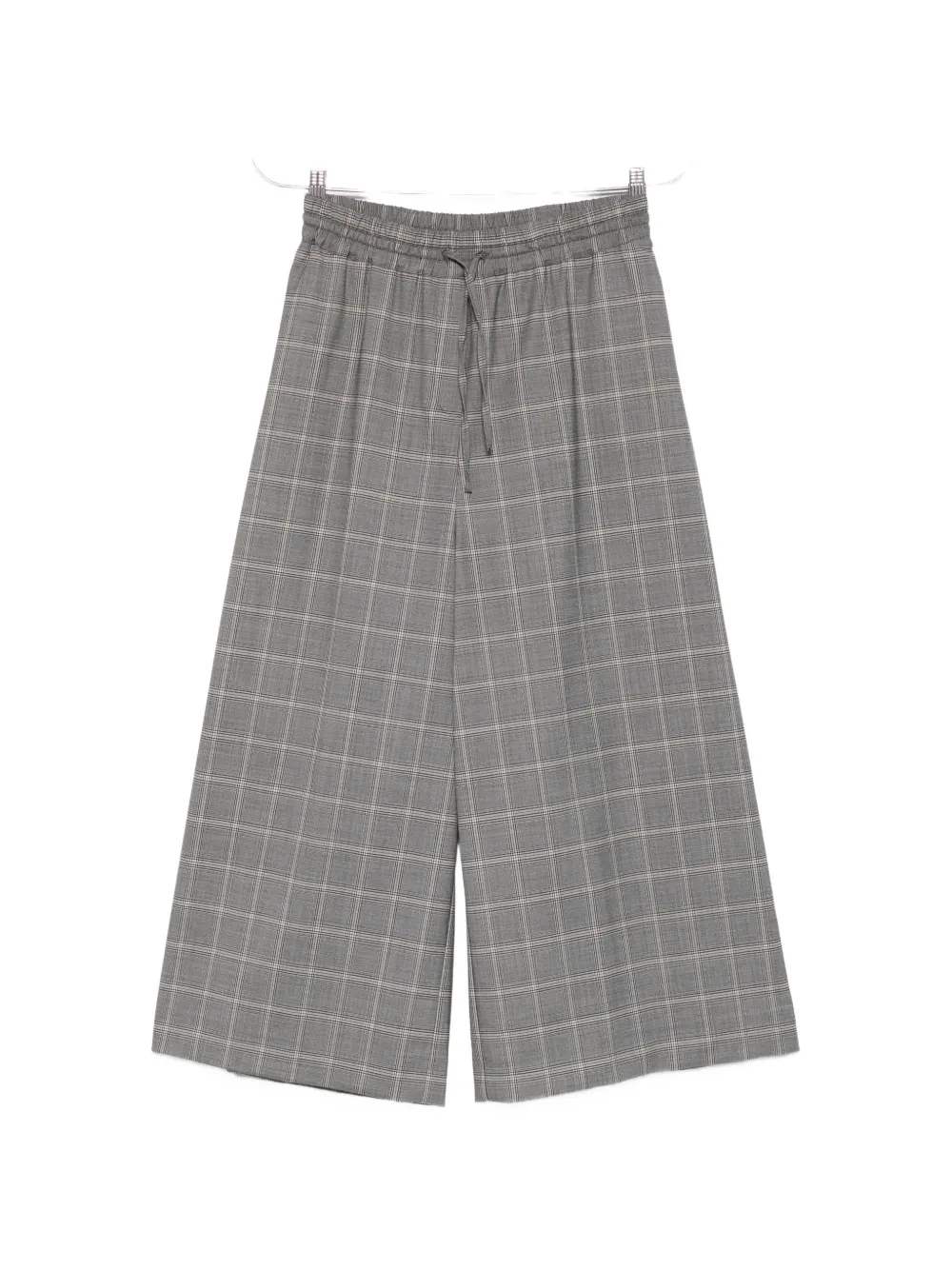 

Брюки в клетку на кулиске Weekend Max Mara, серый