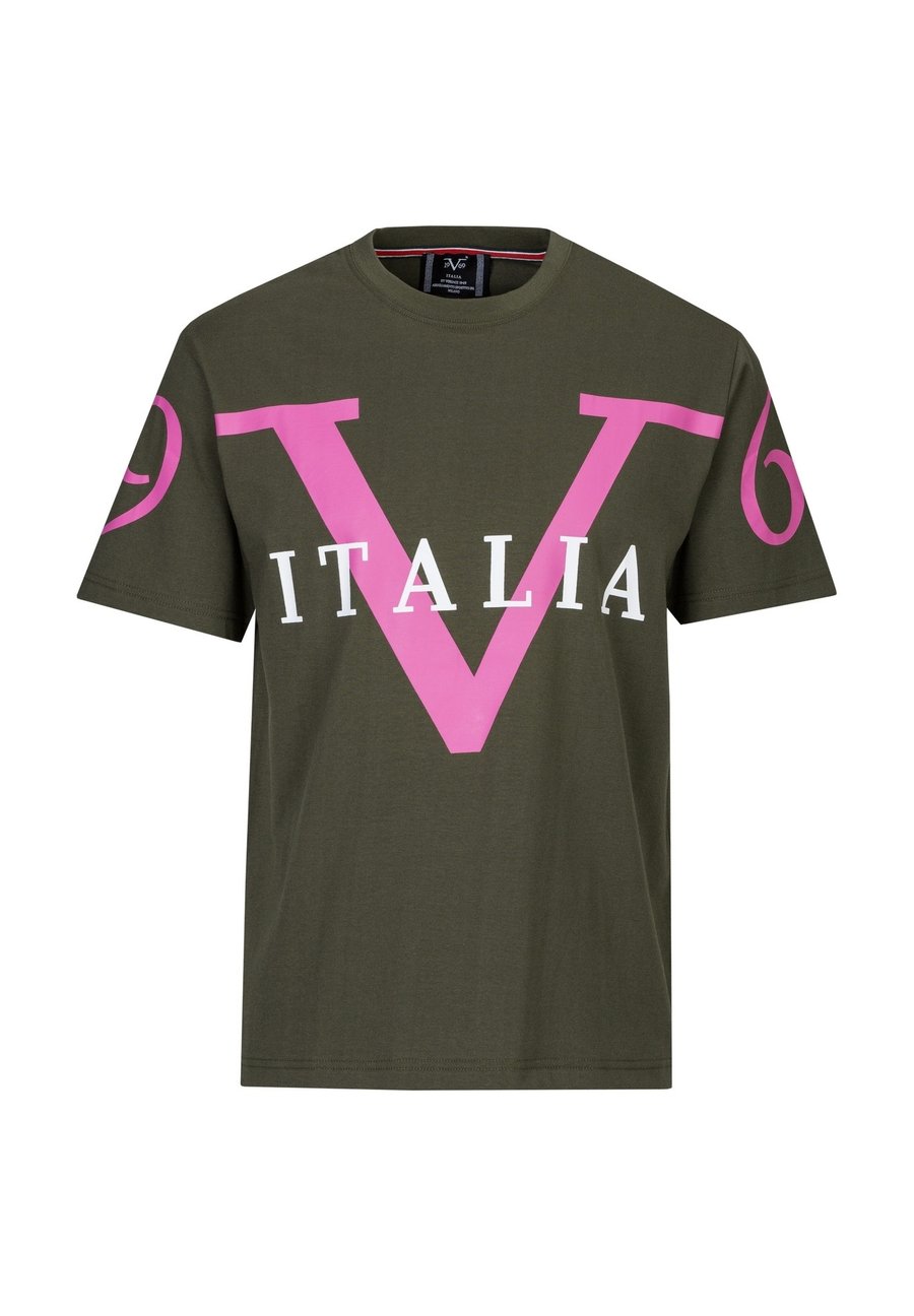 

Футболка 19V69 Italia Print T-shirt, Military Green/Green