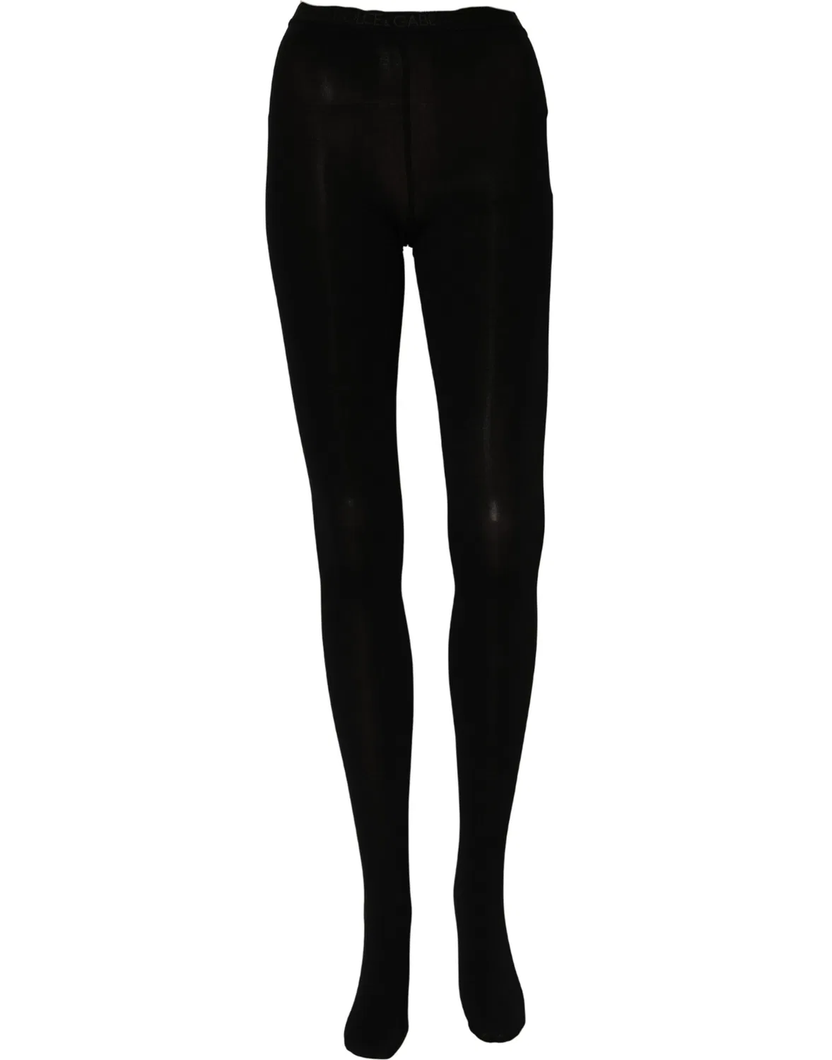 Женские плотные чулки с логотипом Tights Socks Dolce & Gabbana, Black — фото 3