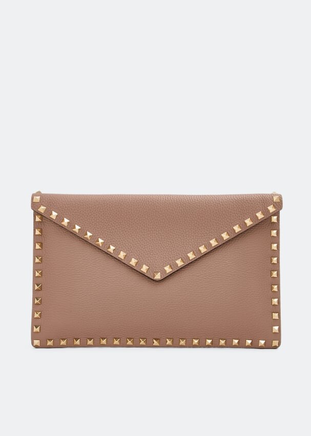 

Сумка VALENTINO GARAVANI Rockstud pouch, розовый