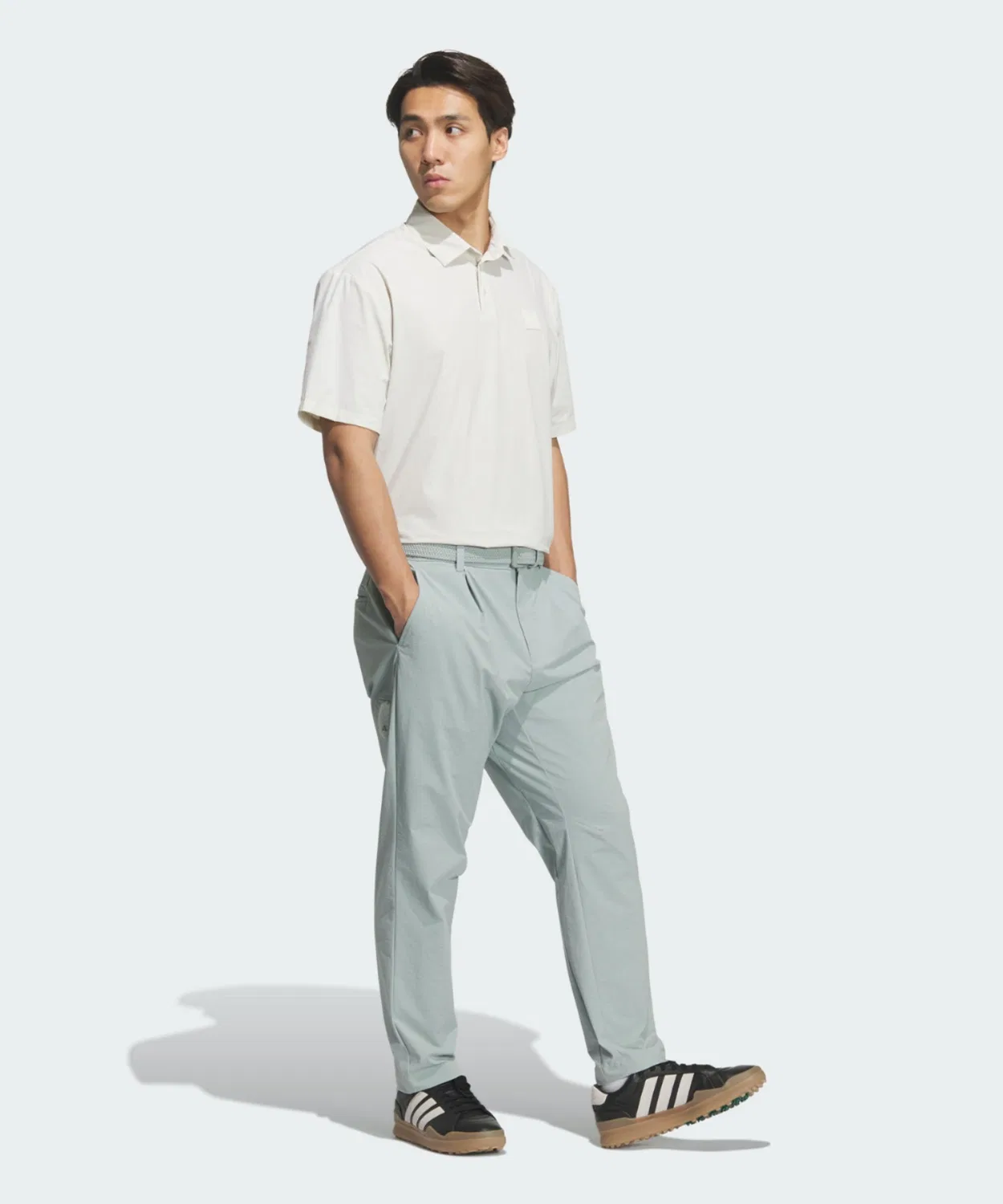 Мужские брюки для гольфа свободного кроя из рипстопа Club Consumer Chino Adidas, Green — фото 3