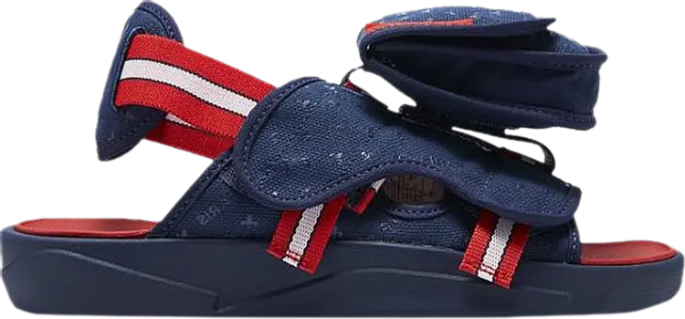 

Сандалии Paris Saint-Germain x Jordan LS Slide Midnight Navy Red, синий