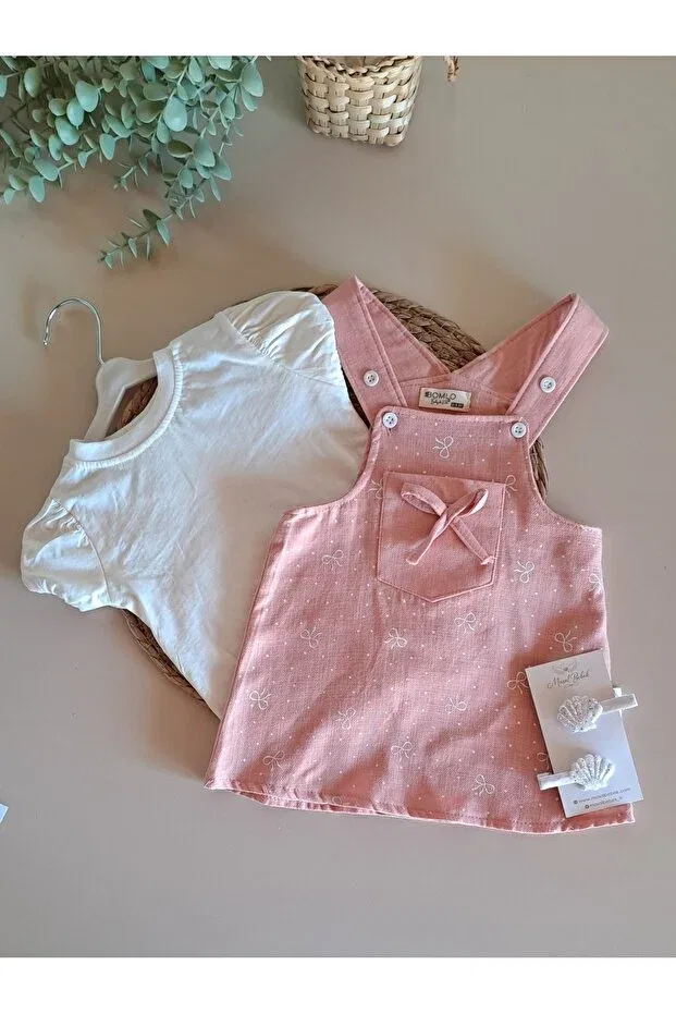 Детский комбинезон для девочек с принтом Masalbebek_Tr, Pink
