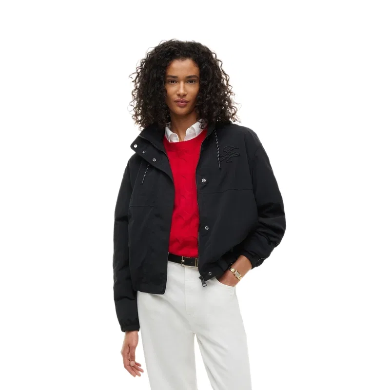 Женская куртка с капюшоном Tommy Hilfiger, Black Bds