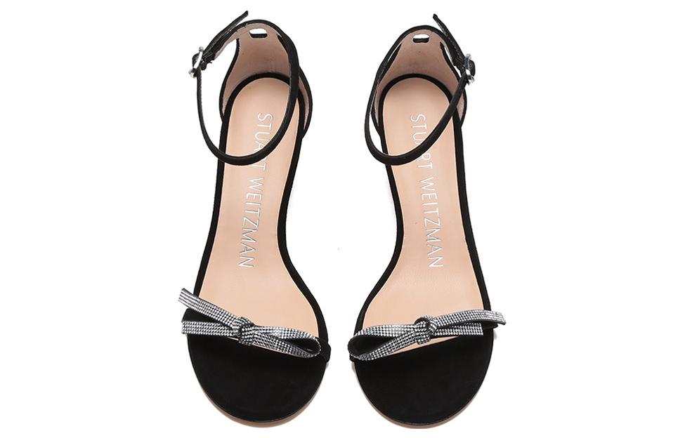 Сандалии Stuart Weitzman на одной бретели 7,5 см Женские Черные — фото 4