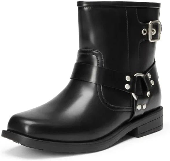 Детские ботинки с боковой молнией DREAM PAIRS, Black