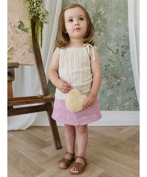 Детская юбка-мини с вышивкой PetiteHeartOrchid JAMIE KAY, Розовый — фото 3
