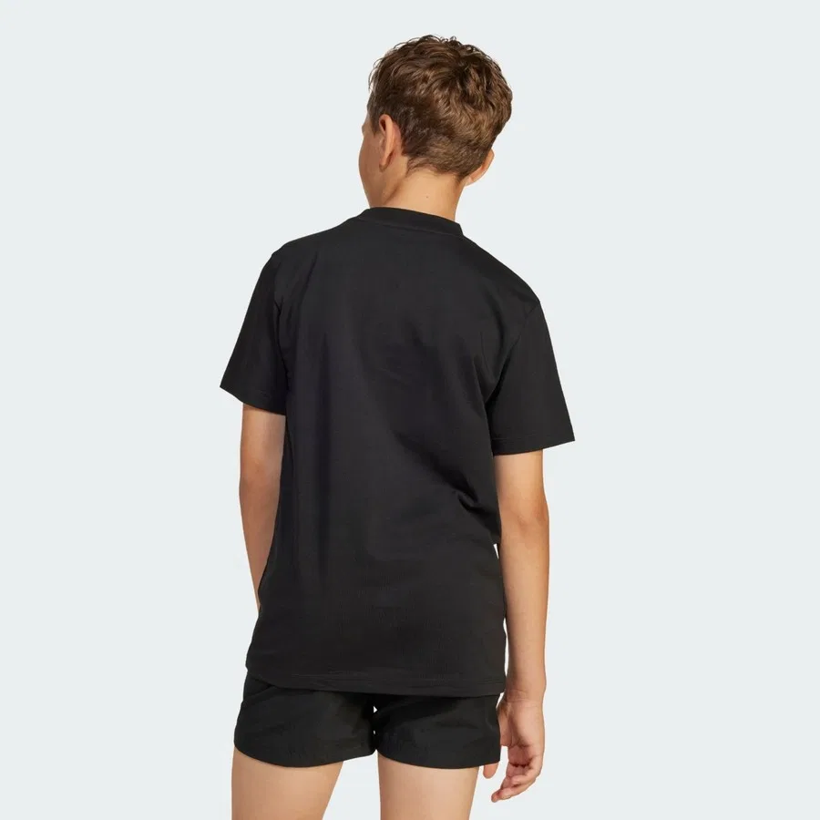 Детская футболка с коротким рукавом adidas Sportswear Essentials Tee, Черно-белый — фото 4