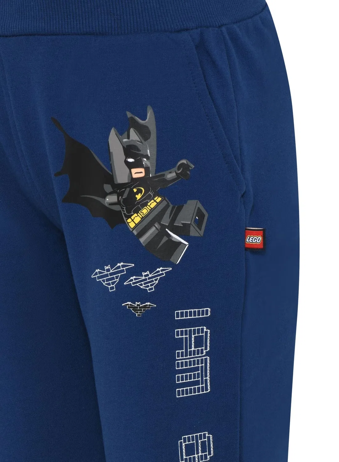 Штаны спортивные с принтом Batman Lego, темно-синий — фото 4