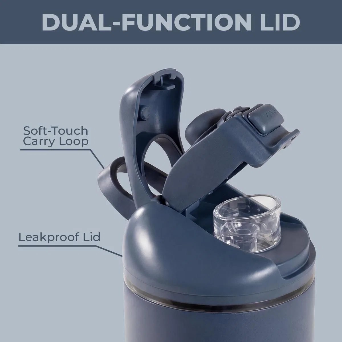 Детская бутылка для воды 0,4 л с трубочкой и поильником Ease2o HydroJug, Cascade — фото 4