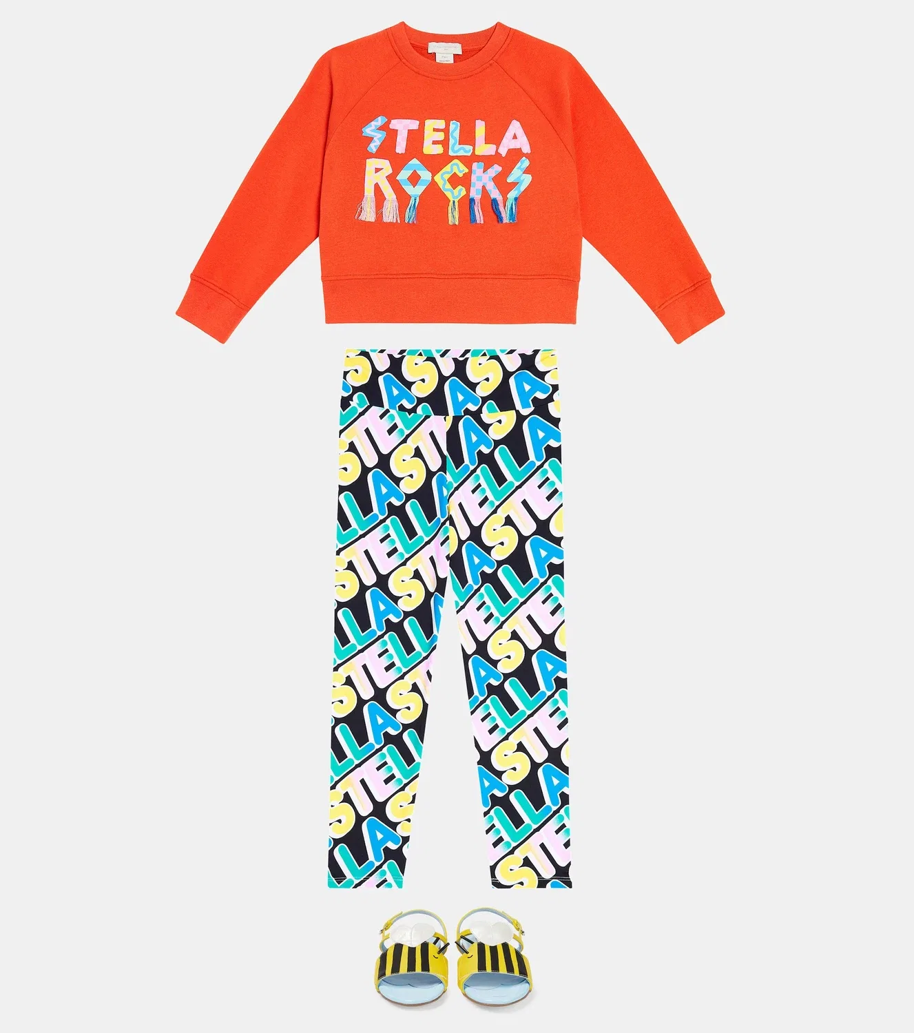 Свитшот с круглым вырезом Stella Mccartney Kids, красный — фото 2