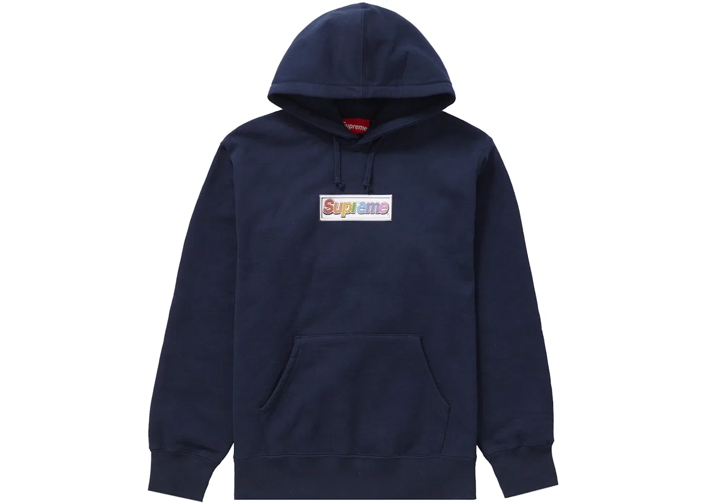 Мужской худи с принтом Bling Box Logo Supreme, Navy