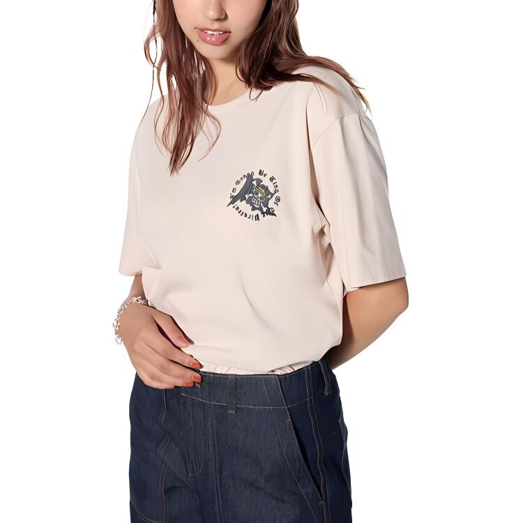 Футболка унисекс телесного цвета Uniqlo, цвет Flesh — фото 4