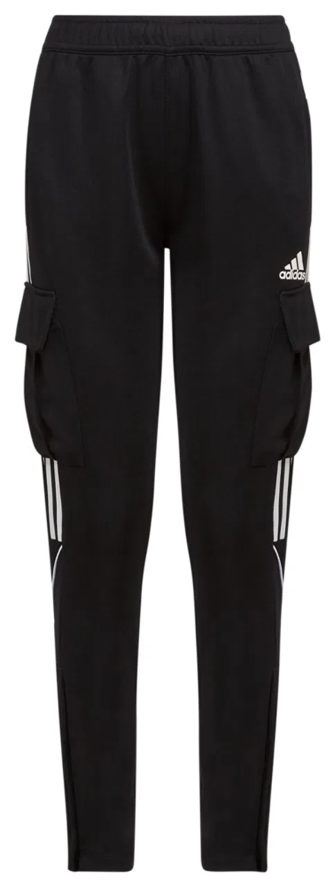 Школьные спортивные брюки мальчиков Tiro Cargo Adidas, черный/белый