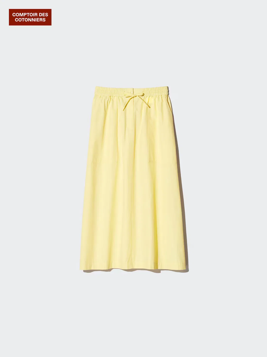 Юбка Uniqlo, хлопковая, синий — фото 3