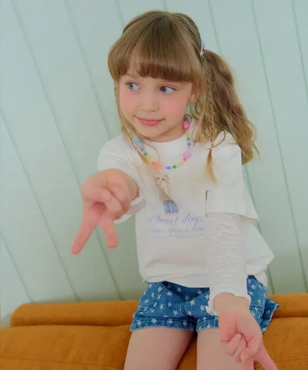 Футболка с принтом Doll, Chouchoushasha, айвори — фото 2
