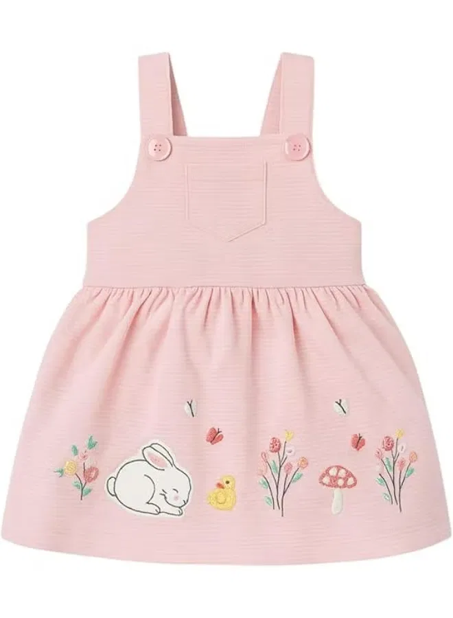 Платье-сарафан с вышивкой кролика, модель Bunny, Smarties Ae, розовый — фото 2